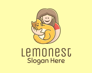 Owner - Pet Cat Person logo design
