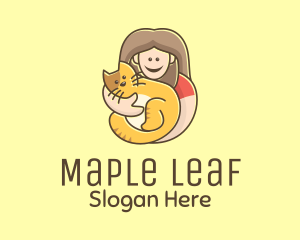 Pet Cat Person logo design