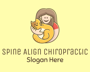 Pet Cat Person logo design