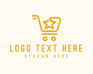 Star Shopping Cart logo design