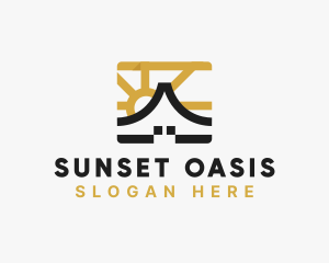 House Builder Sun logo design