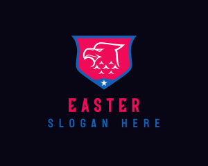 State - Eagle Head Shield logo design