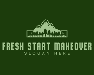 Green Pine Mountain logo design