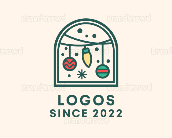 Christmas Lights Decor Logo