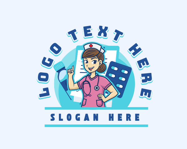 Attendant - Nurse Hospital Healthcare logo design