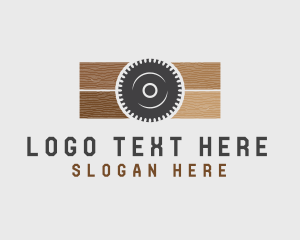 Log - Circular Wood Saw logo design