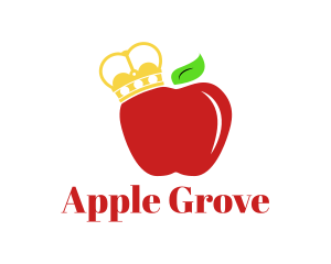 Royal Crown Apple logo design