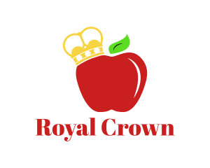 Royal Crown Apple logo design