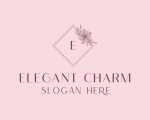 Elegant Floral Boutique logo design