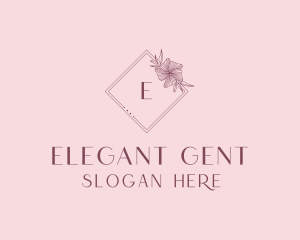 Elegant Floral Boutique logo design