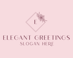 Elegant Floral Boutique logo design