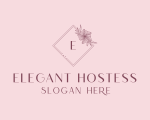 Elegant Floral Boutique logo design