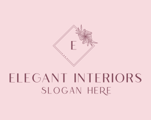 Elegant Floral Boutique logo design