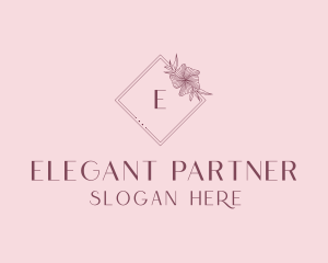 Elegant Floral Boutique logo design