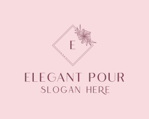 Elegant Floral Boutique logo design