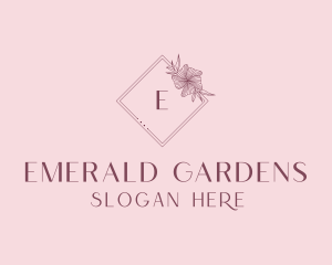 Elegant Floral Boutique logo design