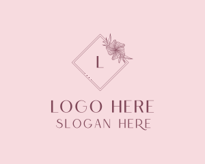 Elegant Floral Boutique logo design