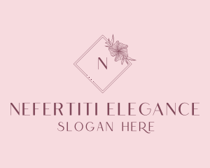 Elegant Floral Boutique logo design