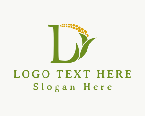 Elegant Simple Corn Plant Logo
