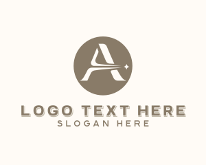 Sparkle - Stylish Boutique Letter A logo design