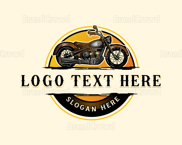 Retro Motorcycle Racing Logo