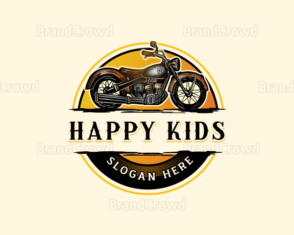 Retro Motorcycle Racing Logo