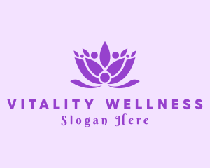 Flower Wellness Floral logo design