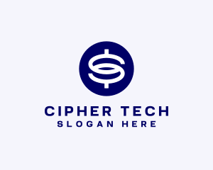 Cryptography - Dollar Crypto Letter S logo design