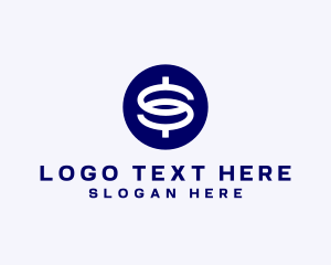 Technology - Dollar Crypto Letter S logo design
