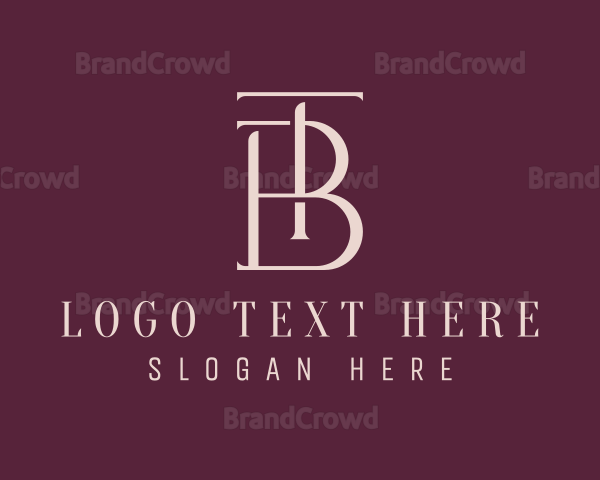 Modern Stylish Company Letter TB Logo