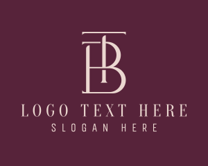 Legal - Modern Stylish Company Letter TB logo design