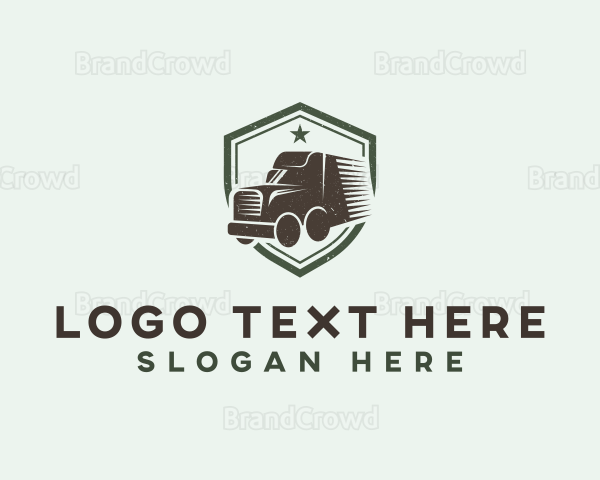 Truck Transportation Vehicle Logo