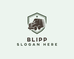 Trailer - Truck Transportation Vehicle logo design