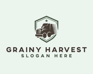 Grainy - Truck Transportation Vehicle logo design