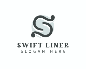 Tailor Ribbon Letter S logo design