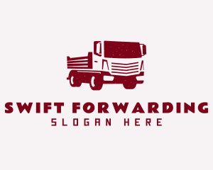 Red Truck Forwarding logo design