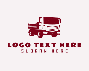 Freight - Red Truck Forwarding logo design