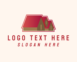 Roofing - Red Roof House logo design