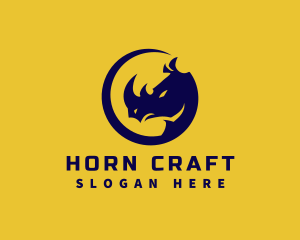 Horn - Wild Rhino Horn logo design