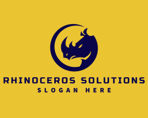 Wild Rhino Horn  logo design