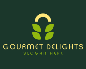 Sunset Leaf Gourmet logo design