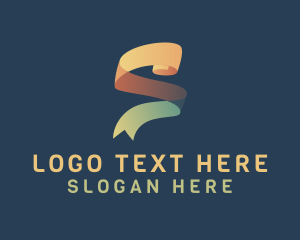 Software - Ribbon Letter S logo design