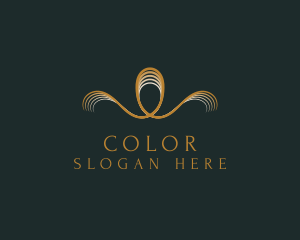 Golden - Gold Ornate Letter W logo design