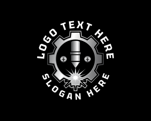 Mechanical - Laser Technology Engraving logo design