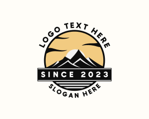 Tour Guide - Outdoor Mountain Expedition logo design