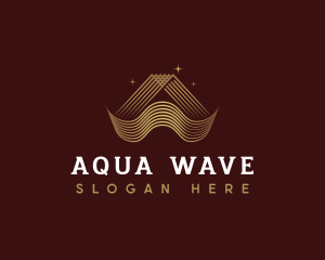 Luxury Pyramid Wave logo design