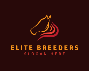 Fire Mane Horse logo design