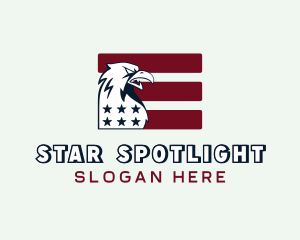 Eagle USA Veteran Flag logo design