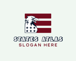 Eagle USA Veteran Flag logo design