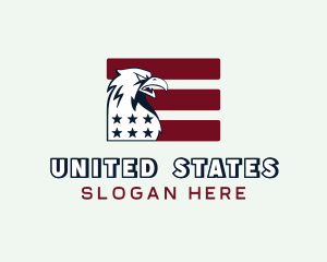 Eagle USA Veteran Flag logo design